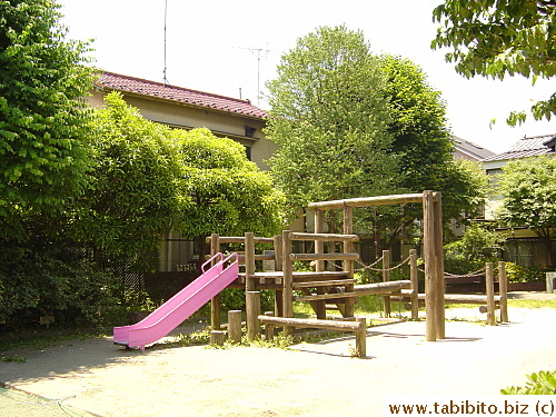 A typical park in a suburban neighborhood