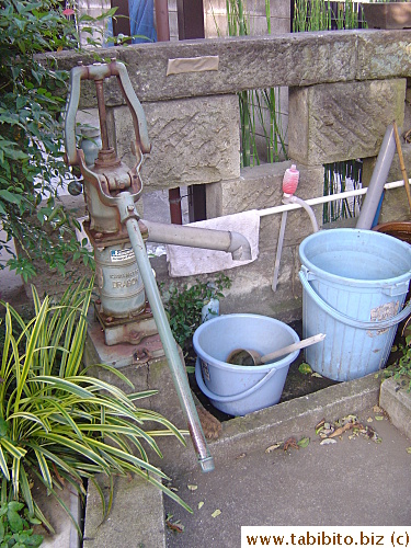 Old-fashioned water pump