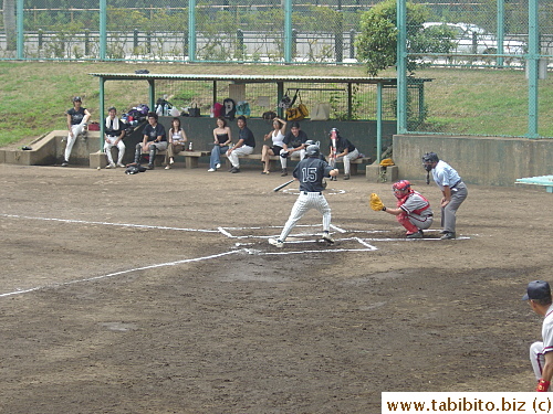 A baseball game in progress in our neighborhood