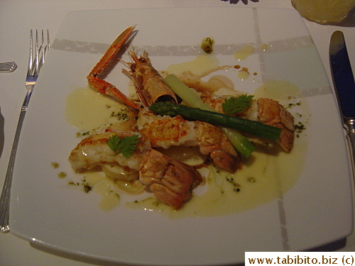 We both picked the same dish for our fish course on our dinner set