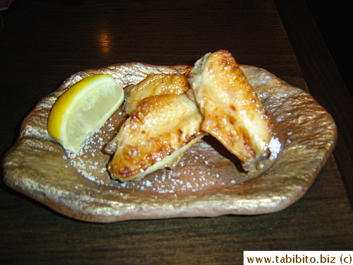 Grilled chicken wings