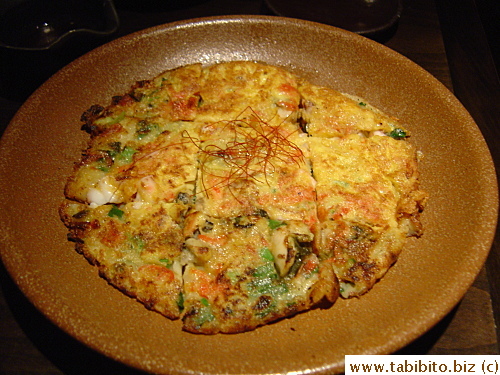 Korean seafood pancake