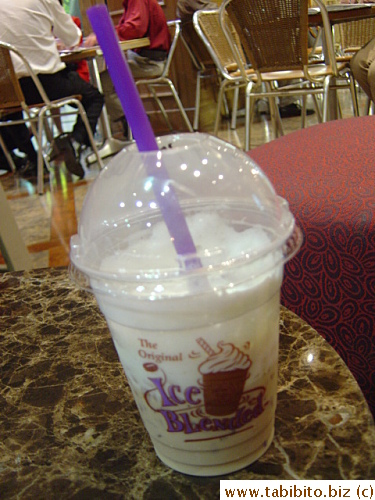 KL ordered iced cappucino