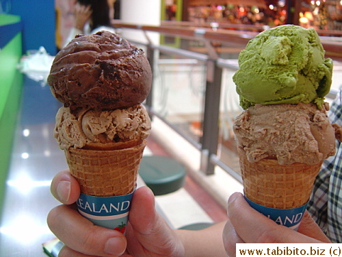 We had New Zealand ice cream in Suria KLCC after lunch