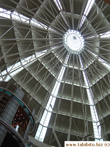 I took this picture looking up the ceiling in Suria KLCC