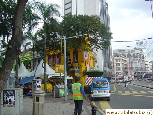 The surrounding streets of Central Market are pretty dirty.  This picture actually makes them appear clean