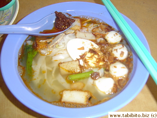 I had fish ball noodles