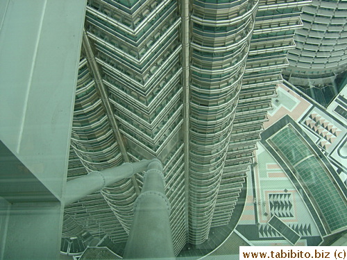 Looking down from the window