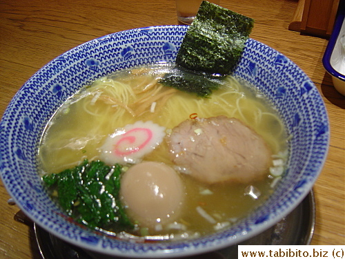 KL's ramen with an extra egg (it's cooked with soy sauce, hence the slightly brown color)