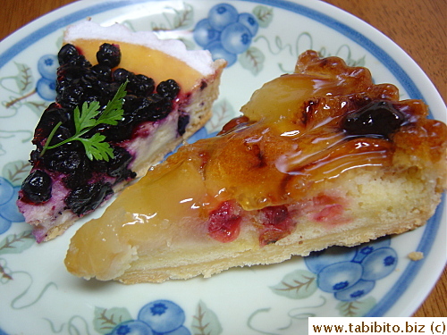 Blueberry and mixed fruit tart