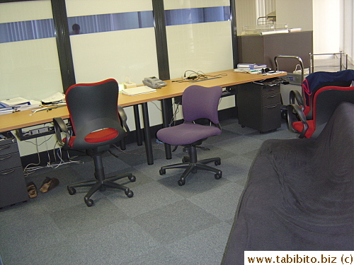 An alcove inside the office