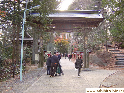 The entrance of a temple on number 4 trail
