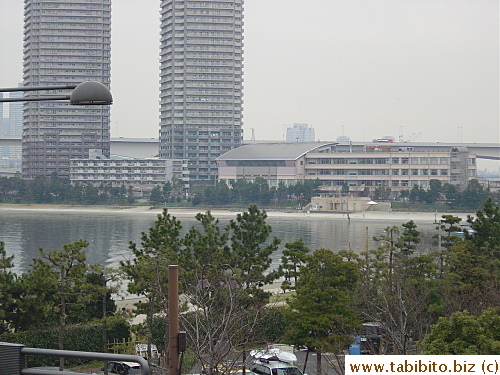 Manmade beach in Odaiba