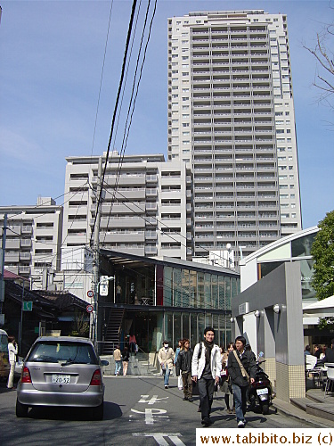Expensive apartments behind the train station