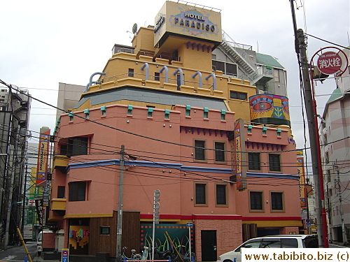 A colorful love hotel