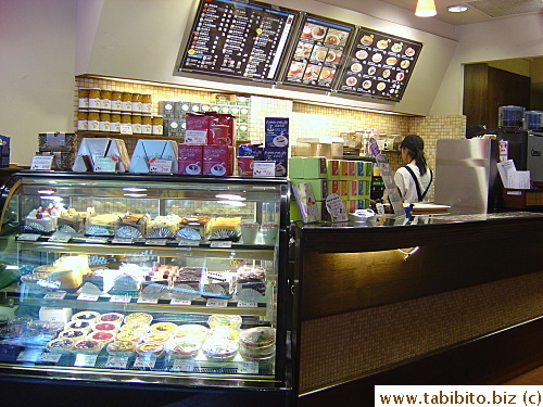 Register counter of the café