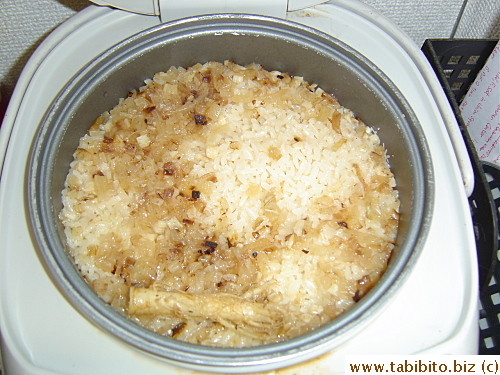 The yummy yummy yummy rice is ready!