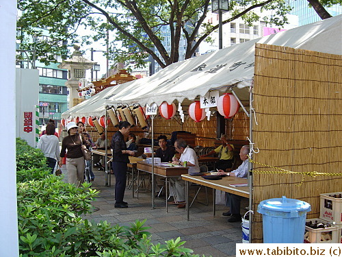 Staff in this booth taking donations