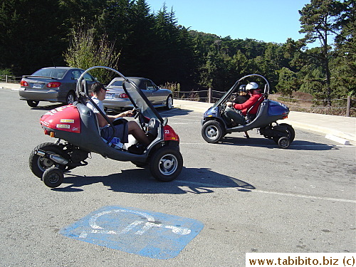 These motorized buggies for rent are popular in Presidio