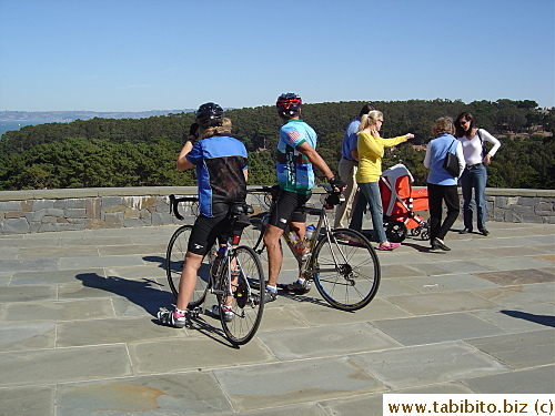 Serious cyclists in the area where we had our picnic