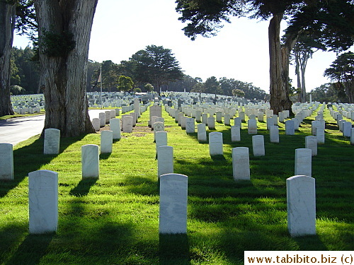 A cemetery we visited after lunch