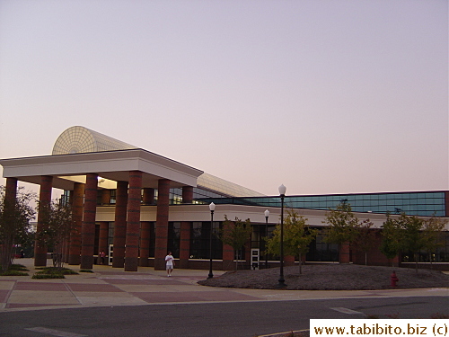 The totally unrecognizable sports center. It is now several times bigger, more modern and classy. We used to play racket ball and work out there