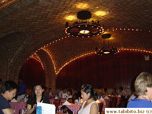 Inside the restaurant