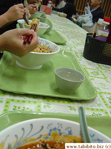 Four bowls of Akamonmen being consumed simultaneously (and more to follow)