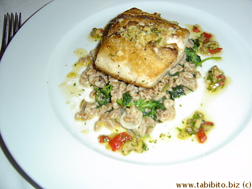 A sea bass dish