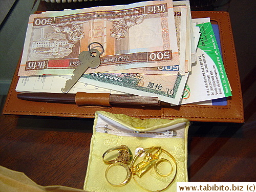 Safety box key for the second box 