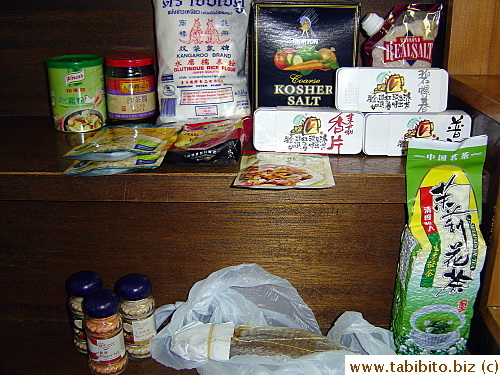 Grocery, tea and sauces