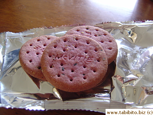 Purplr yam McVities ARE purple