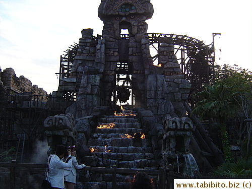 Raging Spirits roller coaster with a 360-degree loop. Even KL gave it a miss