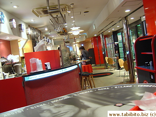 Inside the shop