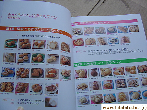 It has recipes for all this bread I can make