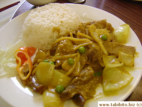 Curry beef, didn't try it