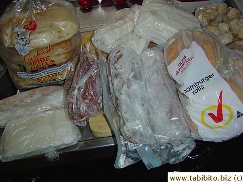 And these: bread, BBQ meat, noodles etc