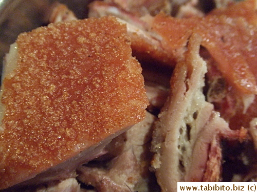 CRISPY roast pork skin, Mmmmmm (picture courtesy of Serlina)