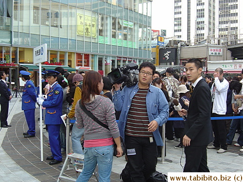 Cameraman and reporter