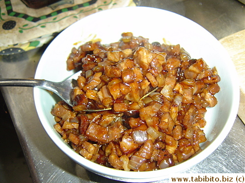 Roast pork bun filling
