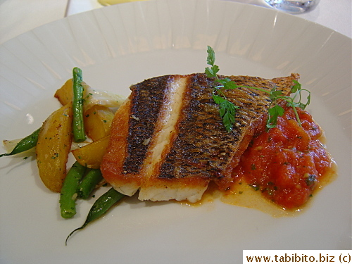 My entree (main): Pan Seared Bream