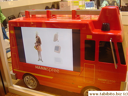 Who wouldn't want a giant TV embedded in a fire truck?