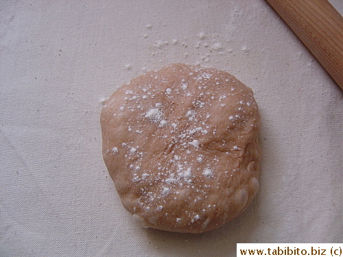 Needs a smidgen of flour for the sticky dough