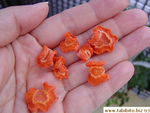 Carrots shriveled but never dried out
