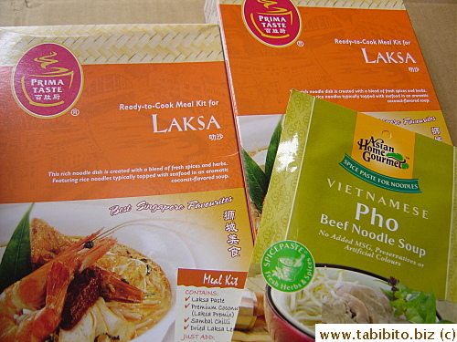 Laksa and pho mixes