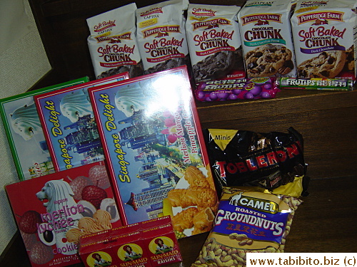 Junk food including Pepperidge Farm's Soft-baked cookies, yay!