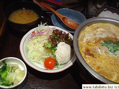 Winnie ordered this Katsudon set which she couldn't finish 1380Yen/US$15
