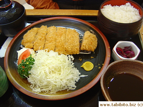 and not-so-tasty Fried Pork Set 1100Yen