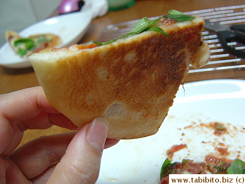 and it resulted in perfectly crisp base