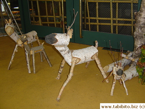Some deer thing outside the restaurant